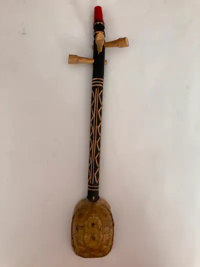 Vintage African Turtle shell tortoise Gunibri guitar banjo lute musical instrument. This vintage han...