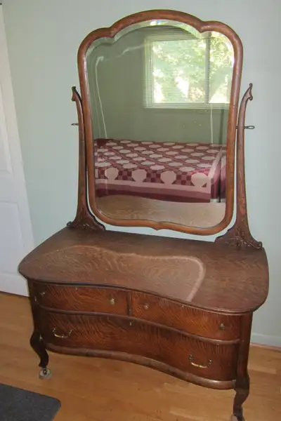 Antique Dresser with Mirror, View more