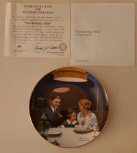 Vintage Norman Rockwell plate
The Birthday wish