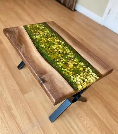 Great Green Epoxy Coffee Table, View more