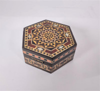 Marquetry Wood Inlay Jewelry /Trinket Boxes/traditional mosaic