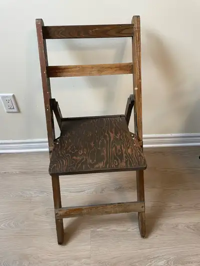 Vintage Wooden Folding Chair, View more