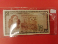 1966 Ten Rand    South       Africa Banknote