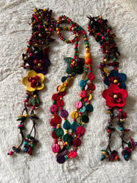 Colorful, fun looking necklaces' - 4 of them