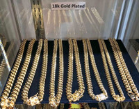 18k Gold Plated Stainless Steel Chain NO FADE OR TARNISHED 