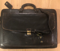 Executive ALL LEATHER BriefCase for Lawyer Accountant Student