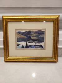 Vintage Mirror Lake print by Franklin Carmichael, Group of Seven