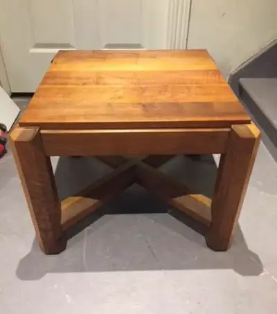 Wooden Stool / Ottoman / end table with Cushion, View more