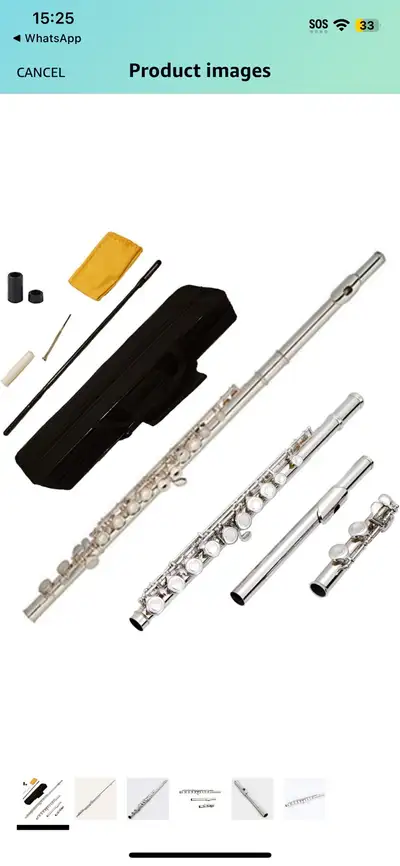 Funion Flute Set C Flute Closed hole With Case Rod Screwdriver Cleaning Cloth Grease Caps Musical In...
