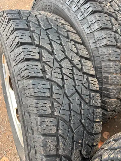 Tires off Ford F 150 4 Radial tires 245/75 - R16 Wild Countru, complete with aluminum Rims