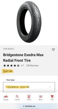 16” Motorcycle Tire