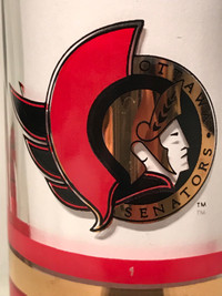 Vintage 1992 Ottawa Senators Glass Beer Mug NHL Hockey