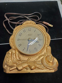 Vintage united cowboy clock $30