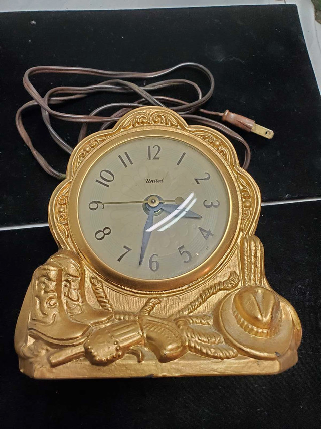 Vintage united cowboy clock $30 in Arts & Collectibles in St. Catharines