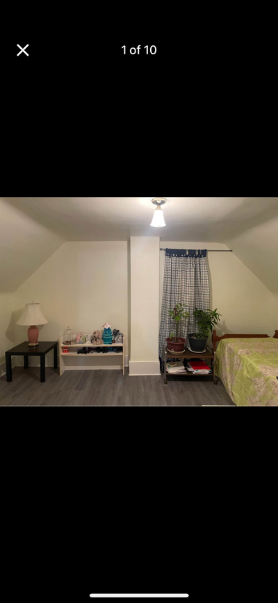 2 rooms available for rent. Female person only. Near to downtown, Bus stop is in front of the house....