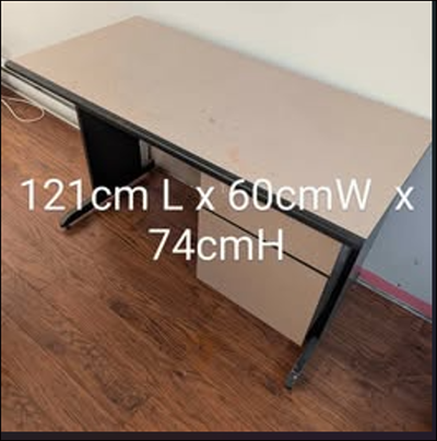 **Move out Sale: Spacious Office Desk with Built-In Storage**, View more