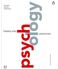 Psychology themes and variations sixth edition