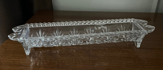 Crystal serving dish - $10 in Kitchen & Dining Wares in London