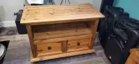 Solid wood tv unit