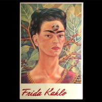 Vintage Frida Kahlo Folk Art Martha Zamora 1984 Sealed Print