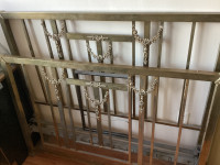 Antique Brass Bed Frame circa 1900 - all brass +steel struts