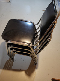 4 metal chairs