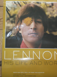 John Lennon poster from Rock and Roll Hall of Fame and Museum