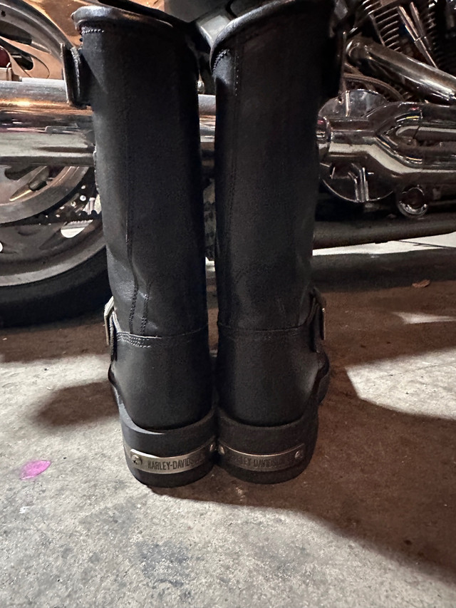 Women’s Harley Davidson Steel Toe Leather Boots in Motorcycle Parts & Accessories in Edmonton - Image 4