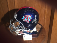 Eli Manning Signed Super Bowl   XL 11     Full Size Helmet