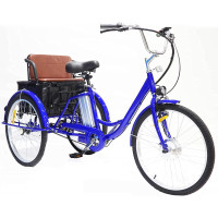 Electric Tricycle Bike for Adults 350W E ,36V 12Ah Removable Bat