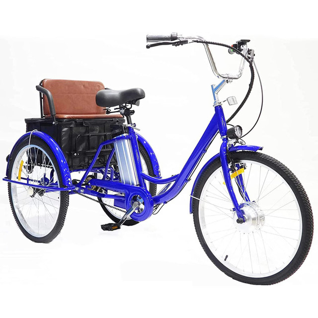 Electric Tricycle Bike for Adults 350W E ,36V 12Ah Removable Bat in eBike in Vancouver