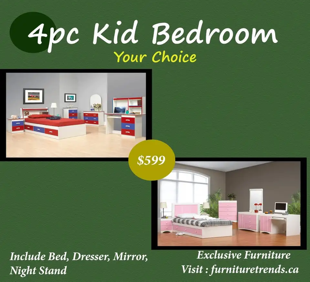 Huge Sale on 4pc Kid Bed Start From $599.99 in Beds & Mattresses in Peterborough - Image 8