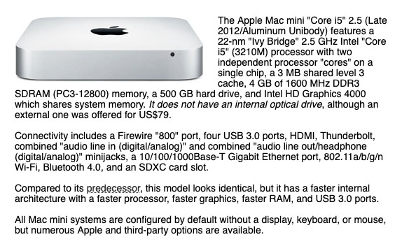 Mac mini Late 2012 8GB RAM MacOS Catalina in Desktop Computers in Stratford - Image 3