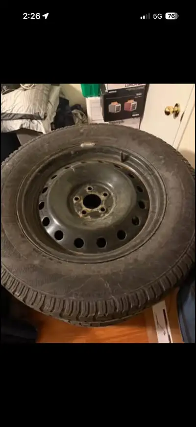I have a set of 265/60R18 Hercules avalanche x-treme winter tires on Steele rims. Good for one more...