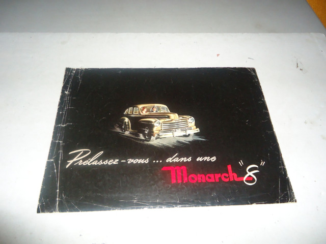 1946 MONARCH SALES BROCHURE. RARE FRENCH LANGUAGE in Arts & Collectibles in Barrie