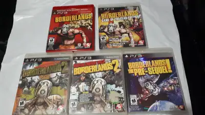 PS3  BORDERLANDS 1 AND 2 GAMES, View more