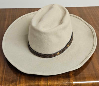 Vintage 1970's Eddy Bros. Wool Cowboy Hat.  Size 6 5/8