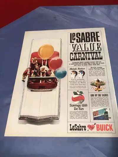 1963 Buick LeSabre Convertible Original Ad, View more
