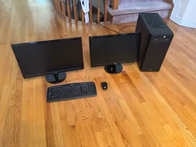 Dual Monitor Custom Build PC - i5-8400 - 2TB M.2- 8GB DDR4, View more