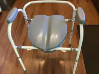 Sturdy, brand new commode chair