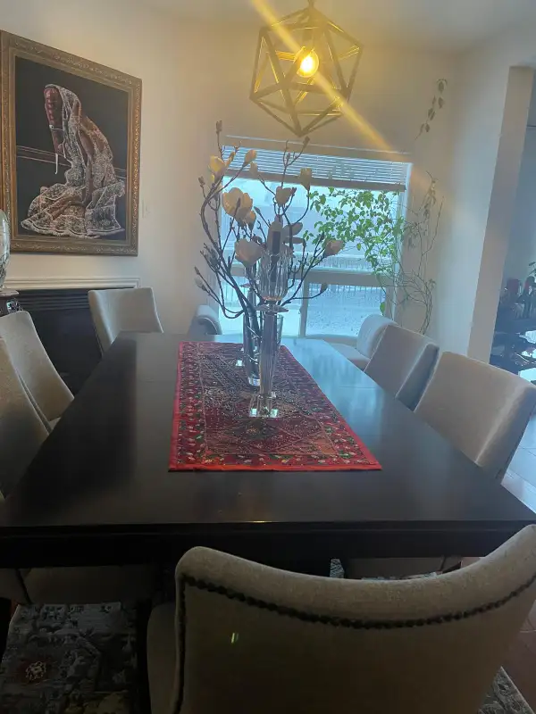 Walnut Solid Wood Dining Table (Chairs Not Included) in Dining Tables & Sets in City of Toronto - Image 4