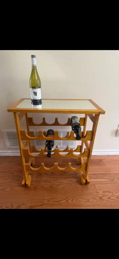 Wine Rack 12-Bottles with Mirror Top, View more