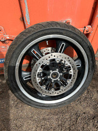 Victory motorcycle wheel and tire 