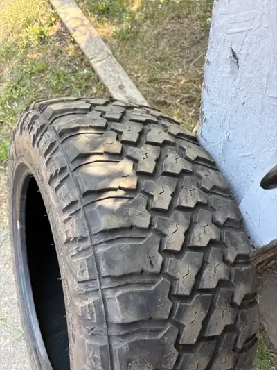 I have two 35x12.50r 20 fury MT 12 ply tires, both tires have about 50% tread left with no patches a...