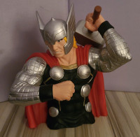 Marvel 's God of Thunder Thor bust coin bank