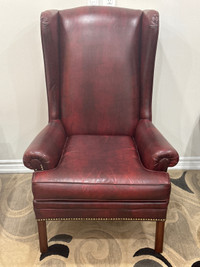 Red Leather Chair 