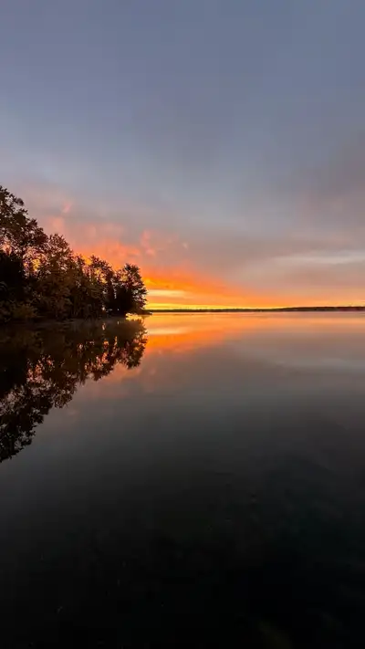 Lakeside cabins and trailer sites. , View more