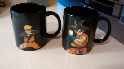 Dragon Ball Z Naruto Color Change Cup Thermal Reaction Mugs $15, View more