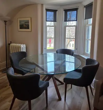  Attica 54" round dining table, and 4 chairs , View more