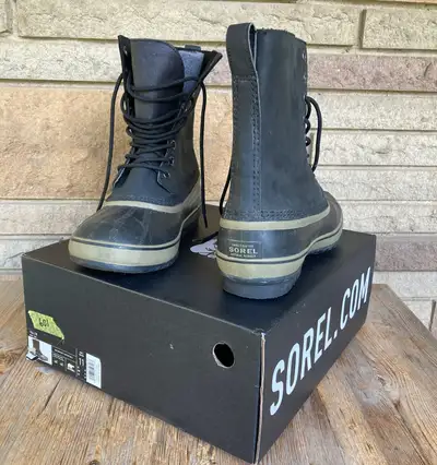 SOREL 1964 LTR Black Winter Boots Men Size 11, View more